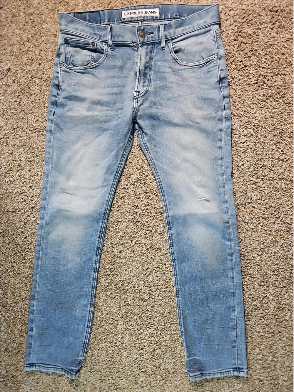 Express Jeans Slim Fit Rocco Slim Leg Jeans 31x30
